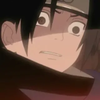 🎧 Sasuke Naruto anime, sasuke, naruto, manga, shocked, scared telegram sticker