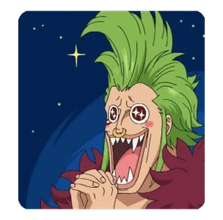 🤩 Caesar Clown One Piece Anime, One Piece, Caesar Clown, Stiker, Lucu telegram sticker