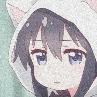 ❄️ 动漫, 卡通, 女孩, 可爱, 连帽衫, 卡哇伊 telegram sticker