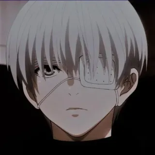🔥 Ken Kaneki Tokyo Ghoul 애니메이션, 만화, 카네키 켄, 도쿄 구울, 구울, 안대 telegram sticker