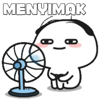 🍡 MENYIMAK Dessin animé, Personnage, Fan, Autocollant telegram sticker