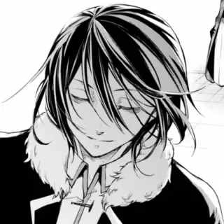 😌 Ryuunosuke Akutagawa Bungou Stray Dogs Anime, Manga, Ryūnosuke Akutagawa, Bungou Stray Dogs telegram sticker