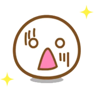 😦 desenho animado, emoji, emoção, expressão, rosto, feliz, alegre whatsapp sticker