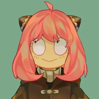 😌 Anya Forger Spy × Family Anya Forger, Spy x Family, anime, manga, cartoon telegram sticker