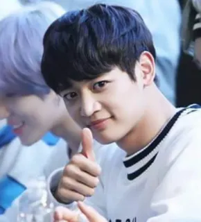 👌 thumbs up, man, korean, asian, smile, positive telegram sticker
