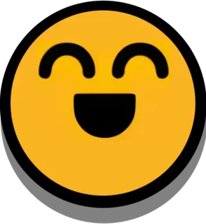 😄 絵文字, スマイリー, 幸せ, 顔, 笑顔 telegram sticker