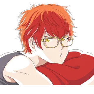 😕 anime, manga, character, illustration, cute telegram sticker