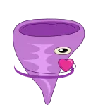 🥰 Cartoon, Tornado, Liebe, Herz, Animation, Wetter telegram sticker