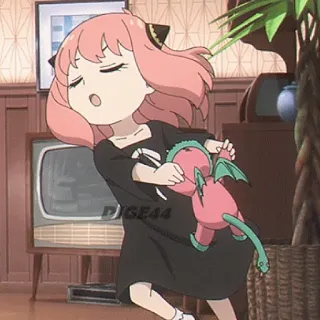 📻 Anya Forger Spy x Family Anya, Spy x Family, Anime, Cartoni animati, Ragazza telegram sticker