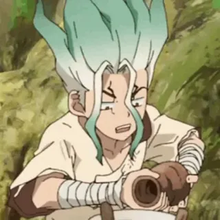 ⏱ Senku Ishigami Dr. Stone anime, character, Senku, Dr. Stone telegram sticker