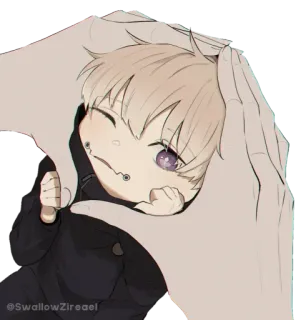 👀 @SwallowZireael Anime, Schattig, Personage, Kawaii, Baby, Sticker telegram sticker