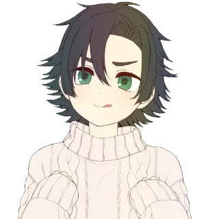 😋 Animé, Manga, Mignon, Pull, Dessin animé, Personnage telegram sticker