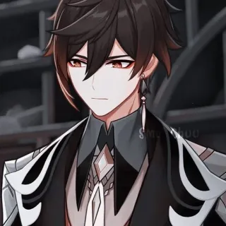 🍵 Zhongli Genshin Impact Anime, Gra, Genshin Impact, Zhongli, Postać telegram sticker