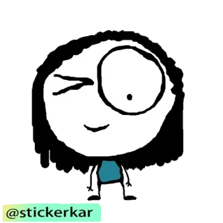 😉 @stickerkar Dibujos animados, Personaje, Pegatinas telegram sticker