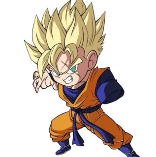😁 Goten Dragon Ball Z goten, dragon ball z, anime, super saiyan, tokoh kartun, petarung, manga whatsapp sticker