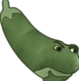 🤔 verdura, pepino, gracioso, dibujos animados whatsapp sticker