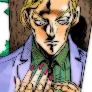 💣 Yoshikage Kira JoJo's Bizarre Adventure Anime, Manga, Jojo, Yoshikage Kira, Diamond is Unbreakable telegram sticker