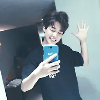 ✋ selfie, uomo, salutando, casual telegram sticker