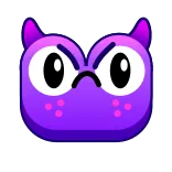 😡 monstruo, enfadado, morado, dibujos animados, diablo telegram sticker