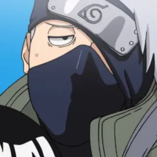 😓 Kakashi Naruto アニメ, マンガ, カカシ, ナルト, 忍者 telegram sticker