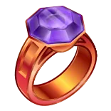 💍 แหวน, เครื่องประดับ, อัญมณี, สีม่วง, ทอง, เครื่องประดับ, แฟชั่น, หรูหรา telegram sticker