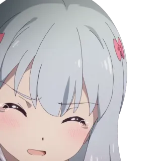 👩 动漫, 女孩, 哭, 悲伤, 情绪化 telegram sticker