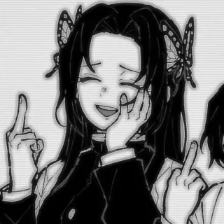 🖕 Anime, Mädchen, Stinkefinger, Beleidigend, Schmetterling telegram sticker