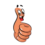 👍 点赞, 卡通, 积极, 手势, 赞同, 喜欢 whatsapp sticker