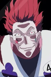 😈 Hisoka Hunter x Hunter Anime, Payaso, Villano, Bufón, Psicópata, Hunter x Hunter whatsapp sticker