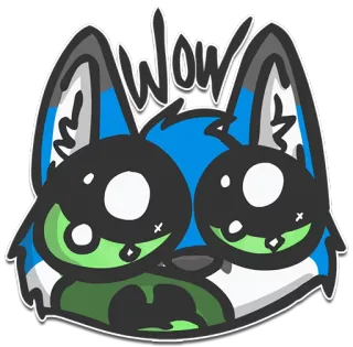 😮 Wow ว้าว, หมา, สัตว์, สติกเกอร์, การ์ตูน whatsapp sticker