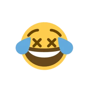 😂 emoji, muerto, riendo, alegría, pegatina telegram sticker