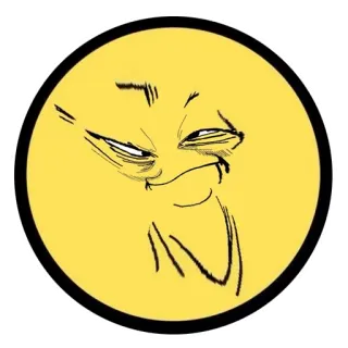 🤤 Emoji, Uśmieszek, Mem, Śmieszne, Sarkastyczne whatsapp sticker