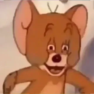 🍮 Jerry Mouse Tom and Jerry cartoon, muis, animatie, Jerry, grappig whatsapp sticker
