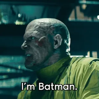 🦇 Batman I'm Batman. Batman, Superheld, DC Comics, Filmzitat, Bösewicht telegram sticker