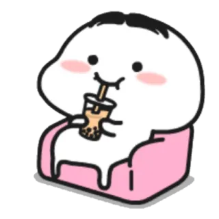 💓 süß, kawaii, Bubble Tea, Cartoon, Figur, Sticker telegram sticker