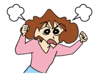 🤬 Dibujos animados, Enojada, Mujer, Frustrada telegram sticker