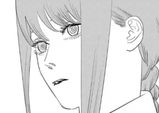 😕 Makima Chainsaw Man anime, manga, chainsaw man, makima, spiral eyes, anime girl telegram sticker
