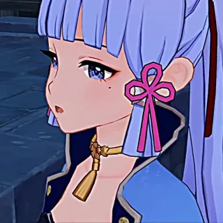 ❄️ Kamisato Ayaka Genshin Impact Anime, Video game, Karakter, Gadis, Genshin Impact, Ayaka telegram sticker
