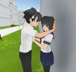 🩸 anime, couple, school, love, cartoon, emotions telegram sticker