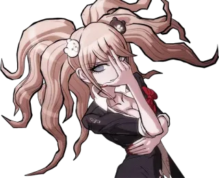 🤨 Junko Enoshima Danganronpa Anime, Personaggio, Junko Enoshima, Danganronpa, Manga, Ragazza telegram sticker