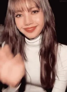👋 Lisa kpop, piosenkarka, kobieta, celebrytka, uśmiech, słodka telegram sticker