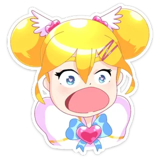 😲 Anime, Cartone animato, Manga, Carino, Adesivo, Kawaii telegram sticker