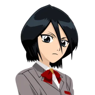 🙎 Rukia Kuchiki Bleach Anime, Bleach, Rukia Kuchiki, Desenho animado, Animação, Mangá telegram sticker