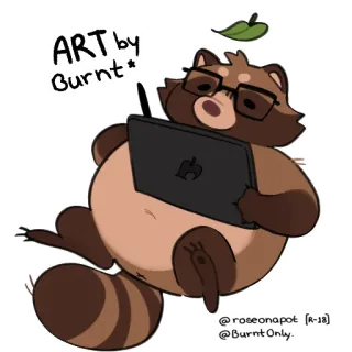 🐼 Tom Nook Animal Crossing ART by Burnt* @roseonapot [R-18] @BurntOnly. telegram sticker