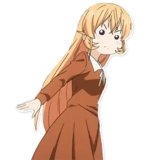 😕 animé, fille, personnage, dessin animé whatsapp sticker