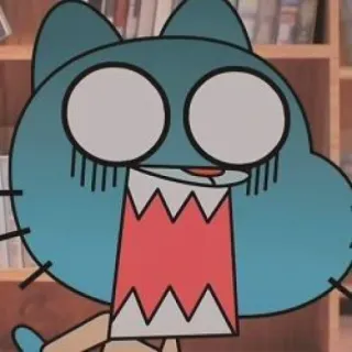 😱 Gumball Watterson The Amazing World of Gumball kartun, kucing, lucu, animasi, Gumball telegram sticker