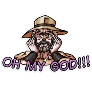 😳 OH MY GOD!!! ช็อก, ประหลาดใจ, อุทาน telegram sticker