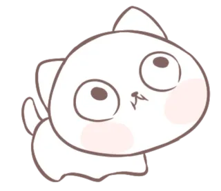 😳 gato, gatinho, fofo, animal, animal de estimação, kawaii telegram sticker