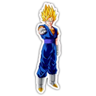 ✨ Vegito Dragon Ball Z Vegeto, Dragon Ball Z, animé, fusion, Saiyan, Super Saiyan, combattant whatsapp sticker