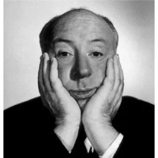 🙂 Alfred Hitchcock อัลเฟรด ฮิตช์ค็อก, ผู้กำกับ, ภาพยนตร์, ภาพเหมือน, คลาสสิก whatsapp sticker